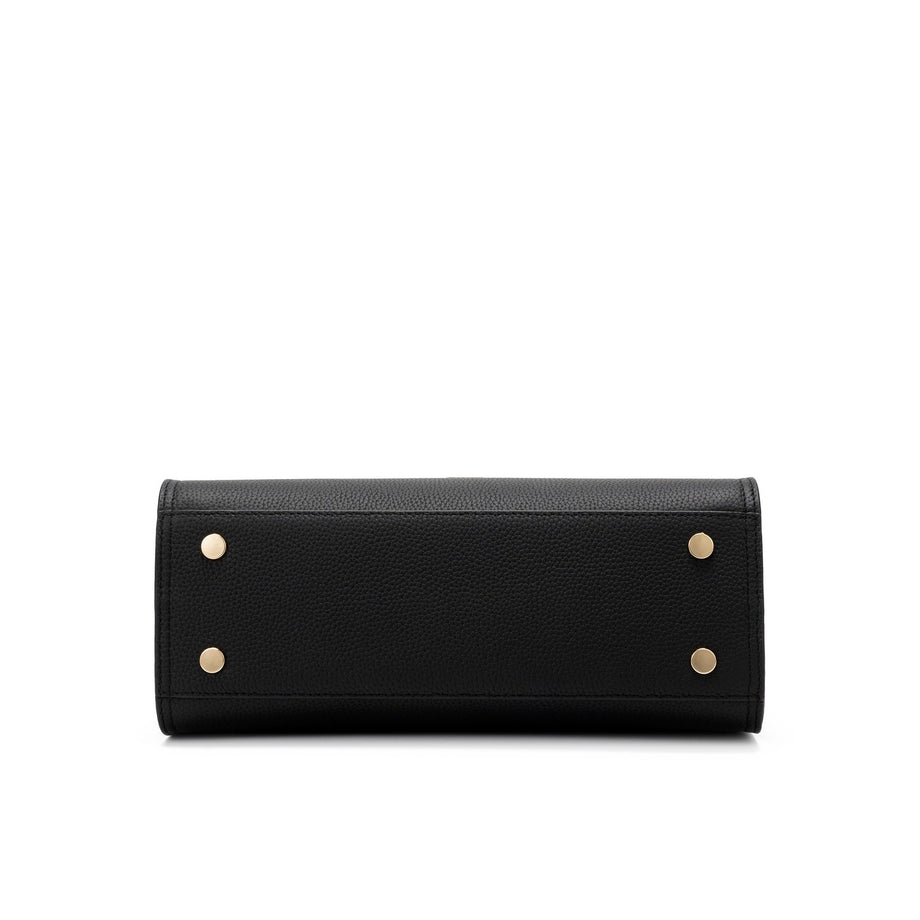 Women's leather bags - Shoulder bag Leather (Black) – Carlheim