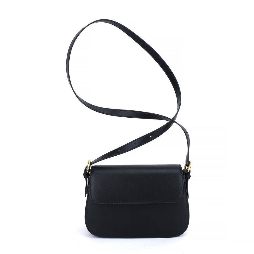 Women’s leather bags - Shoulder bag Leather (Black) – Carlheim